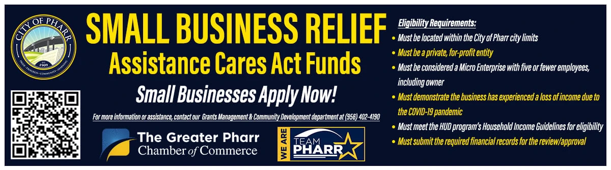 Small Business Relief - Assistance Cares Act Funds - City of Pharr